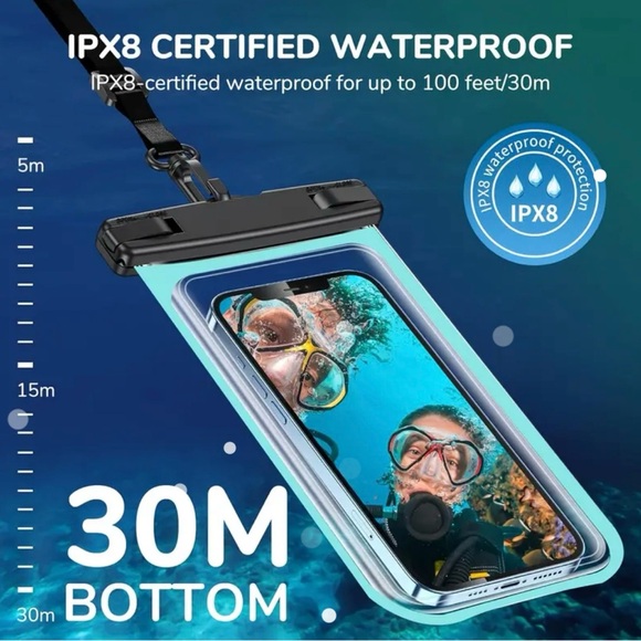 New Universal Waterproof Phone Case with Lanyard - Picture 3 of 7